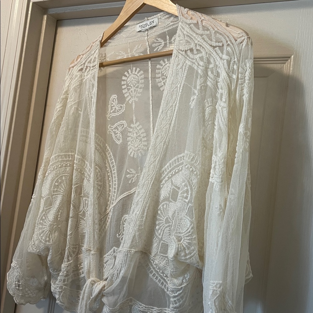 Rachel Zoe Bohemian Lace Wrap Top